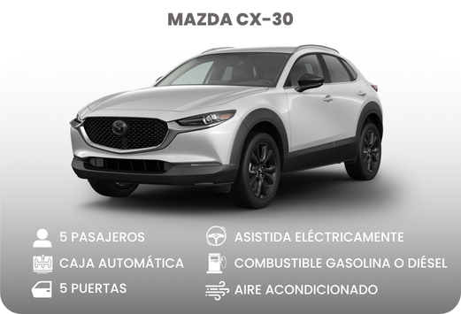 Alquiler de camionetas en Cali - Mazda CX-30