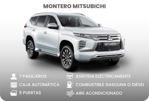 Alquiler de camionetas premium en Cali - Mitsubishi Montero