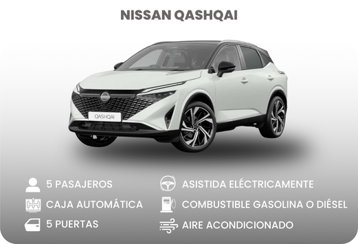 Renta de vehículos en Cali - Nissan Qashqai